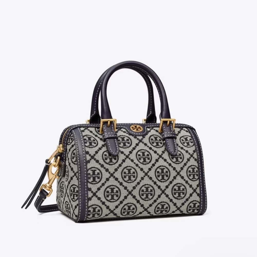 Tory Burch Petite T Monogram Barrel Bag NWT